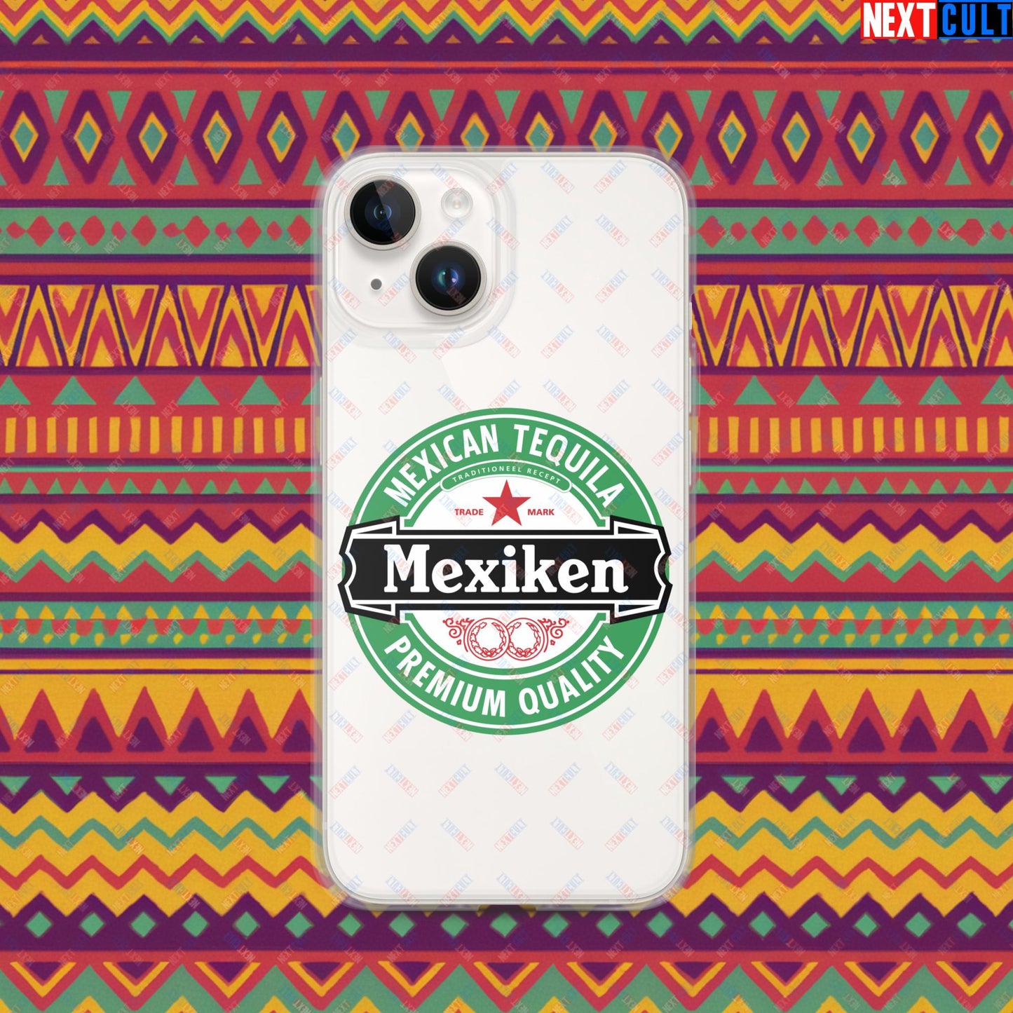 Mexiken Mexican Tequila Funny Heineken Beer Meme Clear Case for iPhone iPhone 14 Mobile Phone Cases Mexico Next Cult Brand
