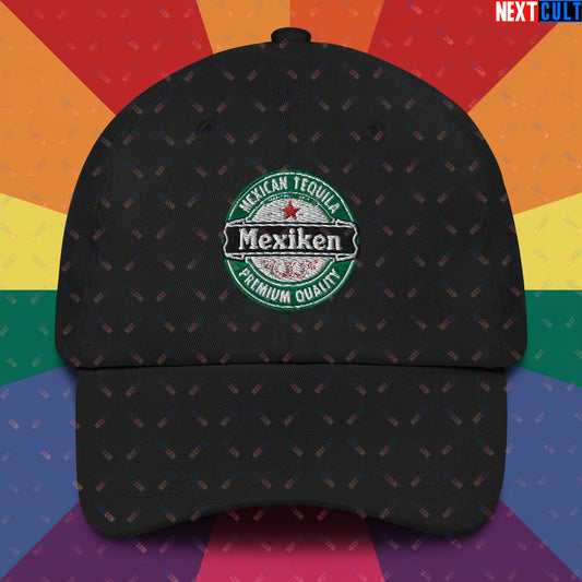 Mexiken Mexican Tequila Funny Heineken Beer Meme Dad hat Black Hats Mexico Next Cult Brand