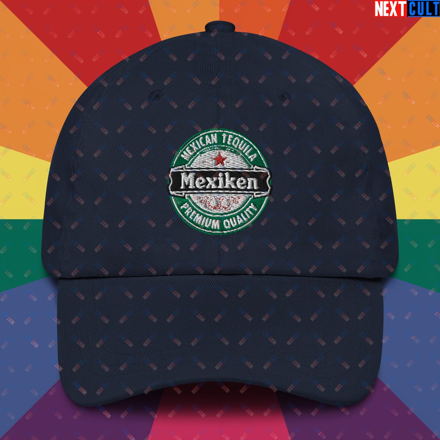 Mexiken Mexican Tequila Funny Heineken Beer Meme Dad hat Navy Hats Mexico Next Cult Brand