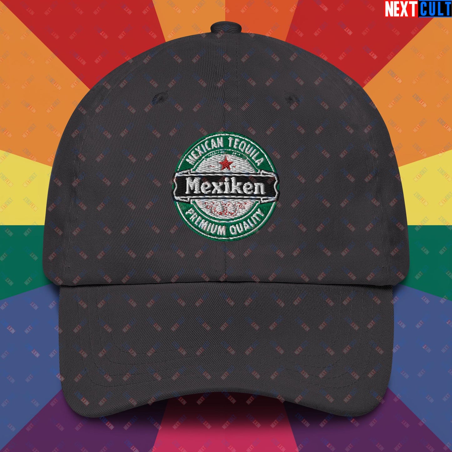 Mexiken Mexican Tequila Funny Heineken Beer Meme Dad hat Dark Grey Hats Mexico Next Cult Brand