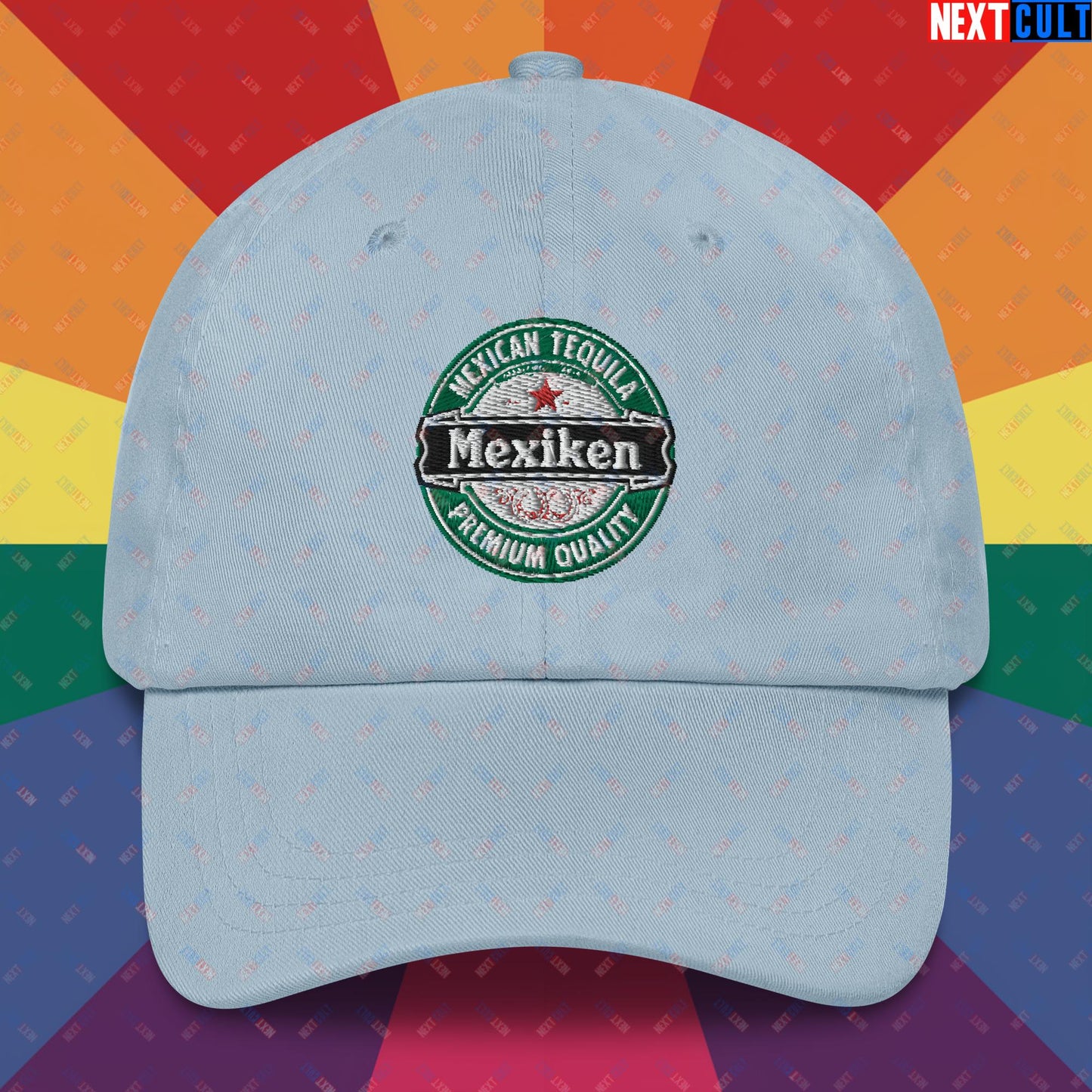 Mexiken Mexican Tequila Funny Heineken Beer Meme Dad hat Light Blue Hats Mexico Next Cult Brand