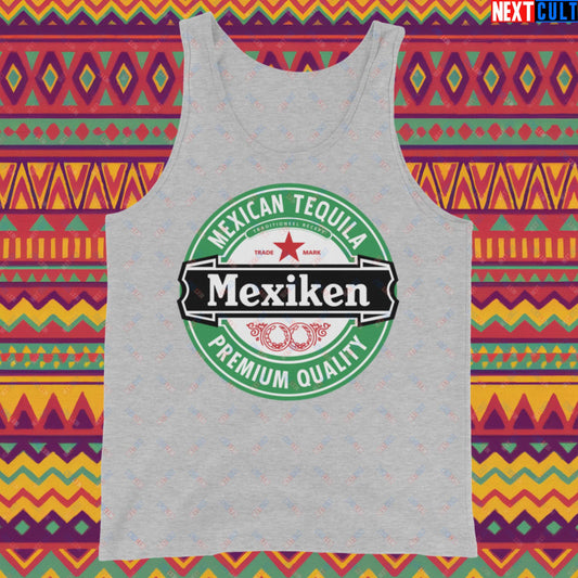 Mexiken Mexican Tequila Funny Heineken Beer Meme Tank Top Athletic Heather Tank Tops Mexico Next Cult Brand