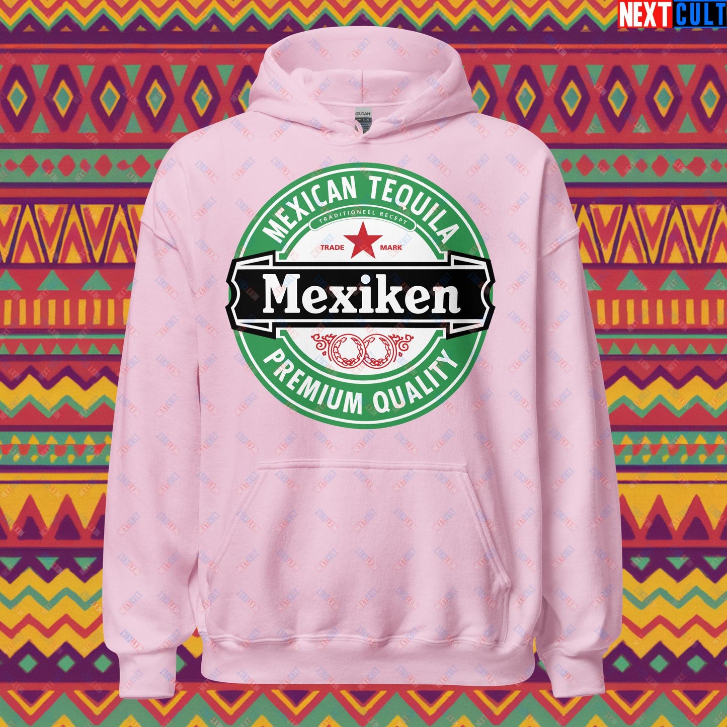 Mexiken Mexican Tequila Funny Heineken Beer Meme Unisex Hoodie Light Pink Hoodies Mexico Next Cult Brand