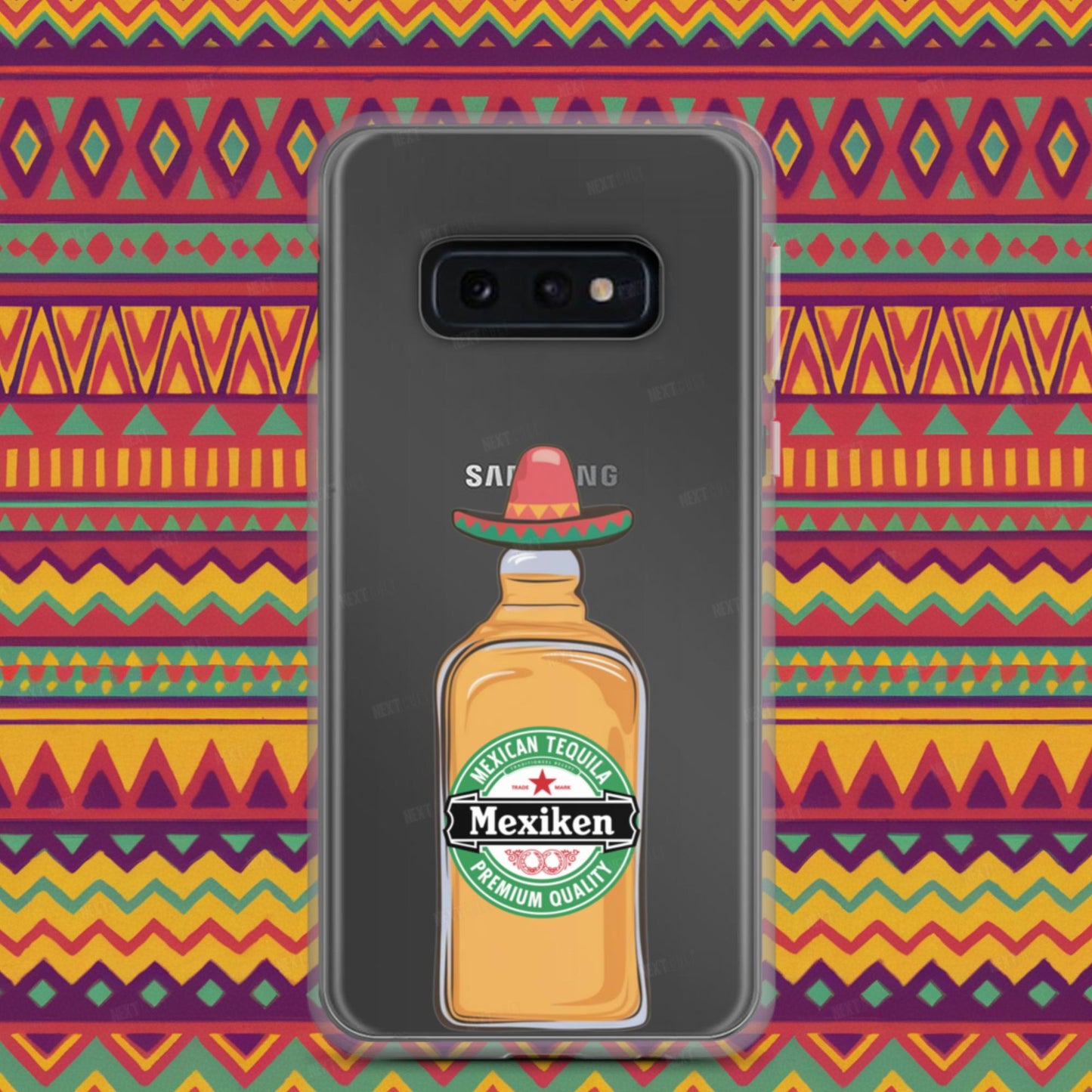 Mexiken Mexican Tequila Funny Heineken Beer Parody Clear Case for Samsung Samsung Galaxy S10e Mobile Phone Cases Mexico Next Cult Brand
