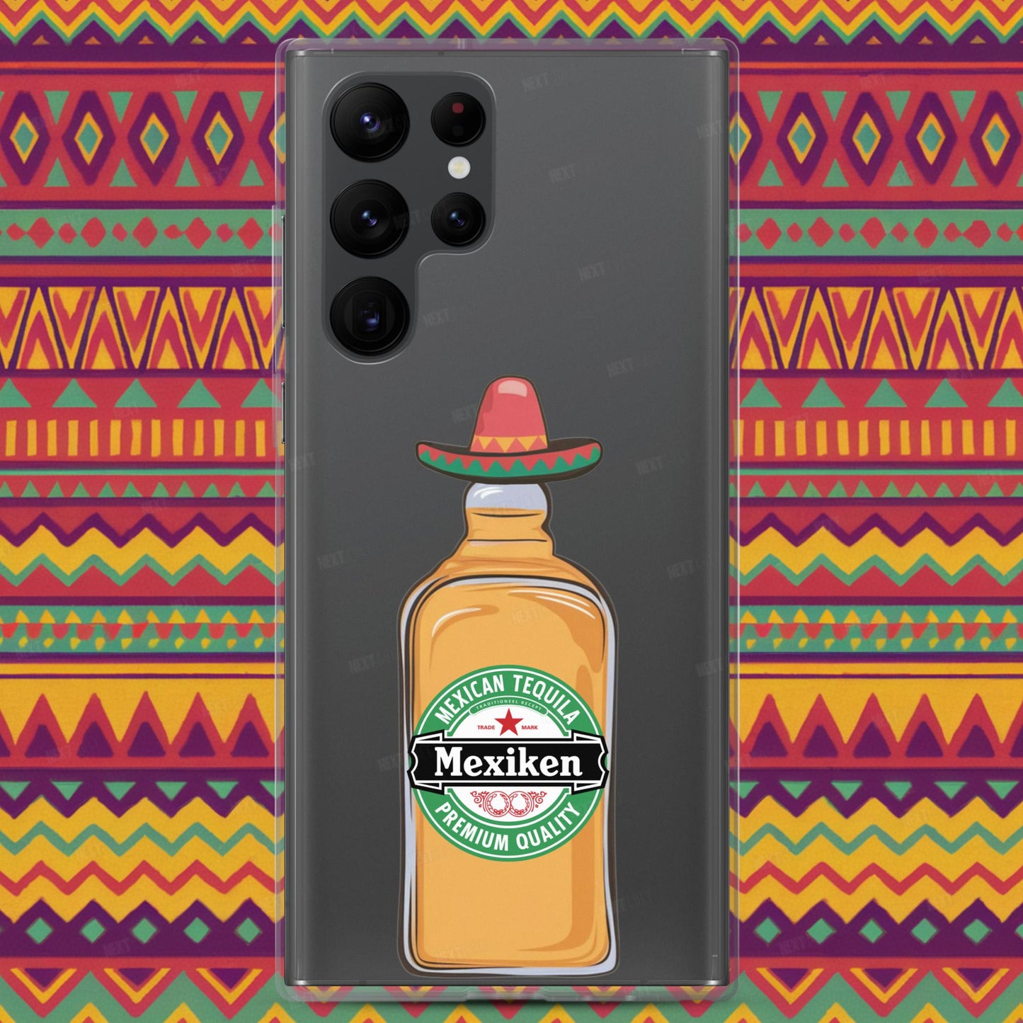 Mexiken Mexican Tequila Funny Heineken Beer Parody Clear Case for Samsung Samsung Galaxy S22 Ultra Mobile Phone Cases Mexico Next Cult Brand