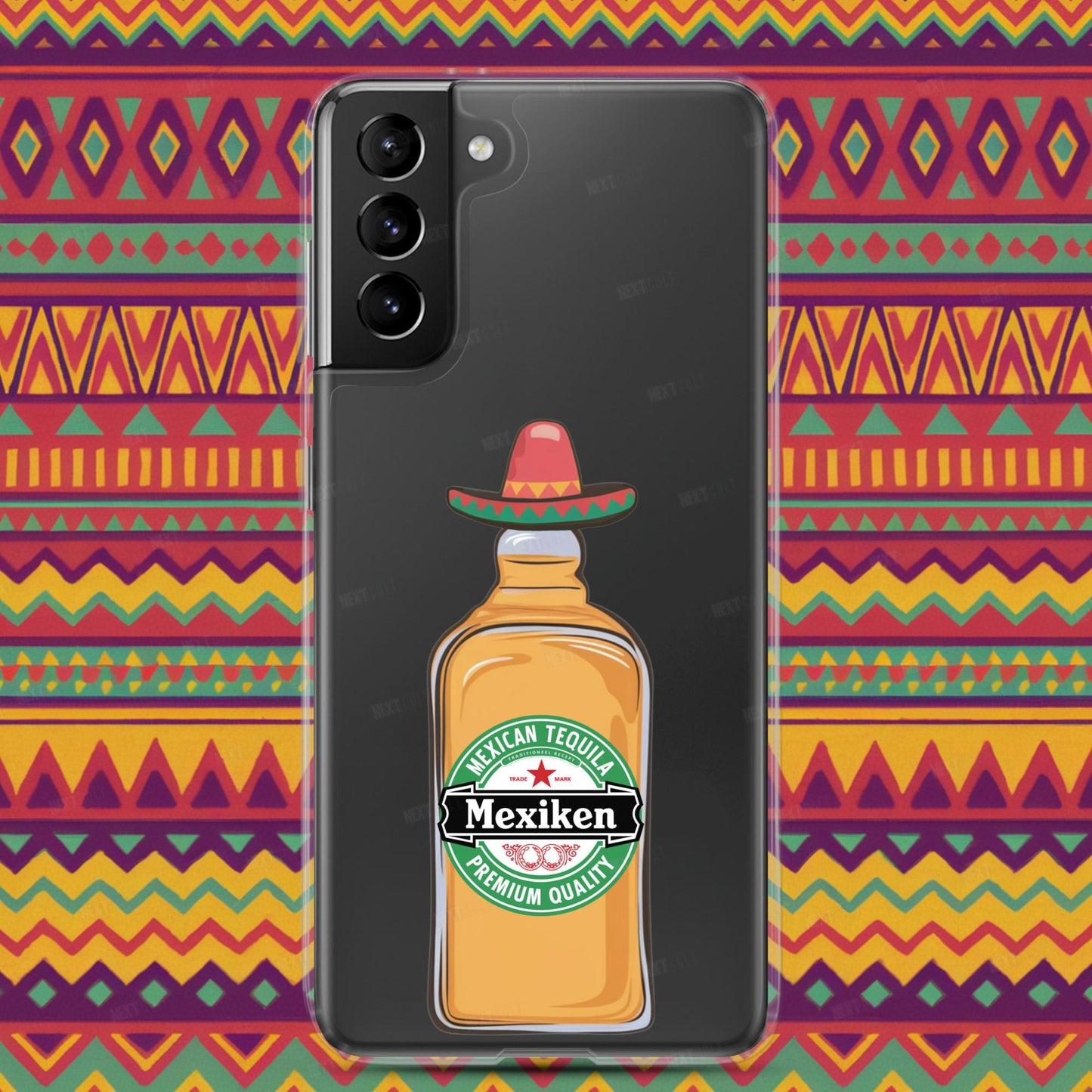 Mexiken Mexican Tequila Funny Heineken Beer Parody Clear Case for Samsung Samsung Galaxy S21 Plus Mobile Phone Cases Mexico Next Cult Brand