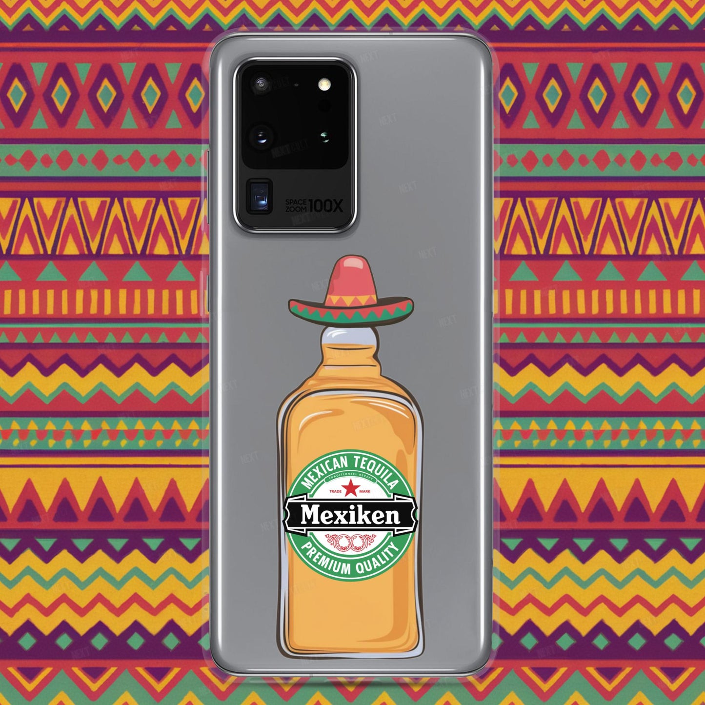 Mexiken Mexican Tequila Funny Heineken Beer Parody Clear Case for Samsung Samsung Galaxy S20 Ultra Mobile Phone Cases Mexico Next Cult Brand