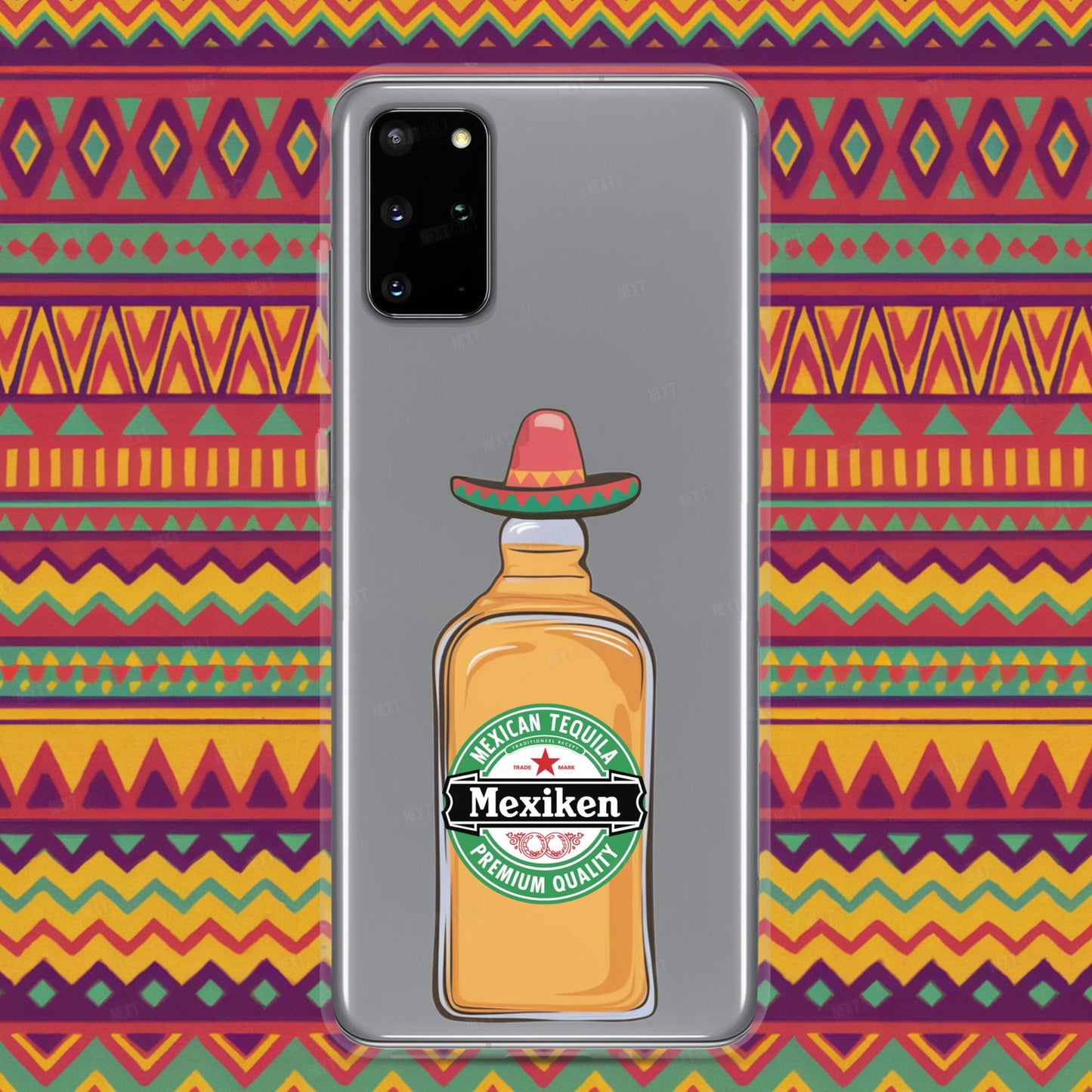 Mexiken Mexican Tequila Funny Heineken Beer Parody Clear Case for Samsung Samsung Galaxy S20 Plus Mobile Phone Cases Mexico Next Cult Brand