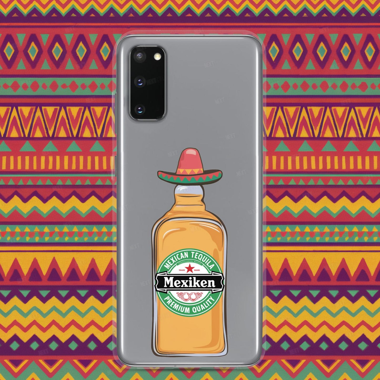 Mexiken Mexican Tequila Funny Heineken Beer Parody Clear Case for Samsung Samsung Galaxy S20 Mobile Phone Cases Mexico Next Cult Brand