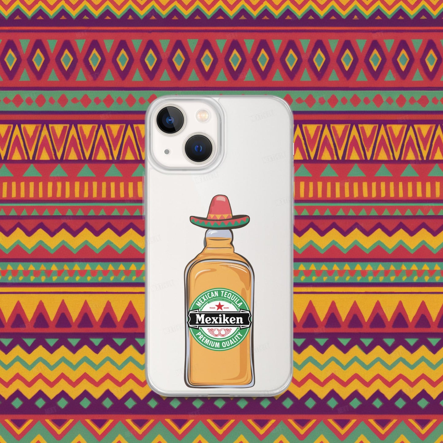 Mexiken Mexican Tequila Funny Heineken Beer Parody Clear Case for iPhone iPhone 13 mini Mobile Phone Cases Mexico Next Cult Brand