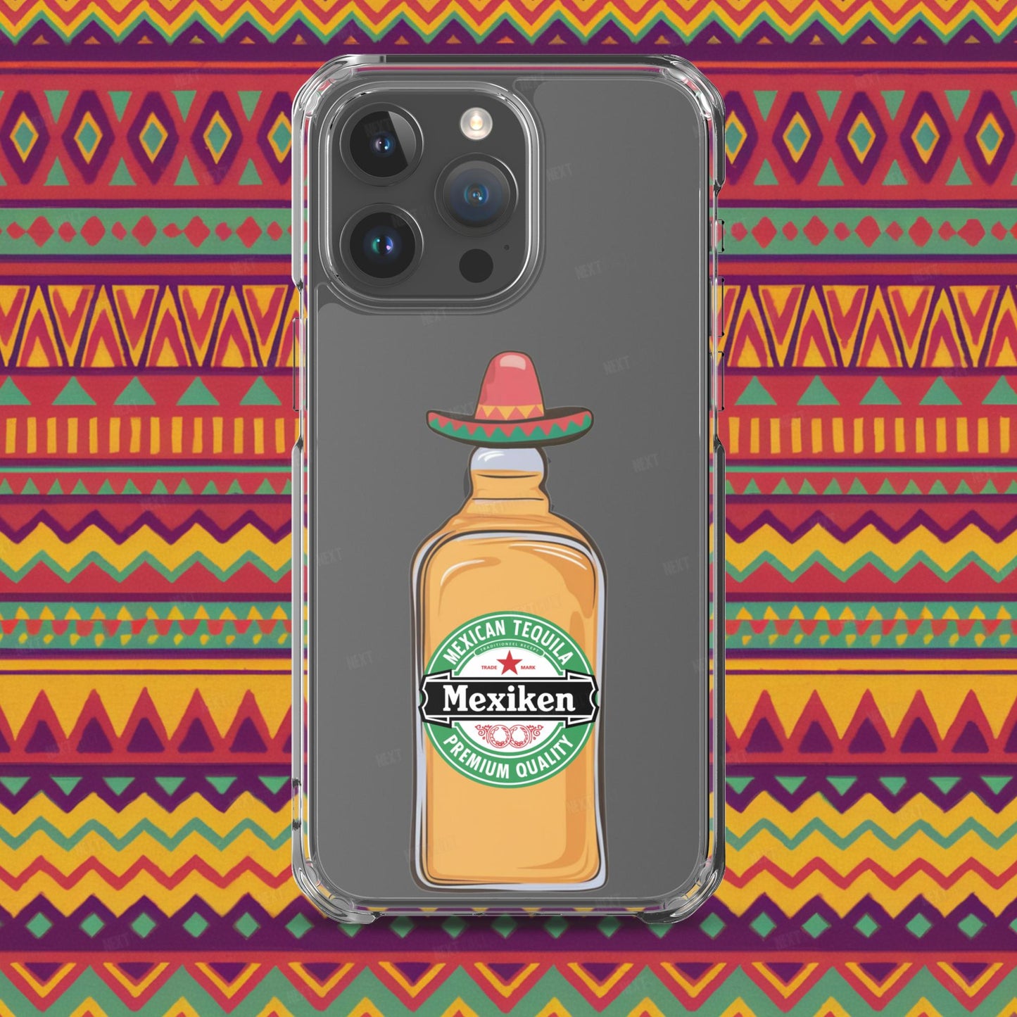 Mexiken Mexican Tequila Funny Heineken Beer Parody Clear Case for iPhone iPhone 15 Pro Max Mobile Phone Cases Mexico Next Cult Brand