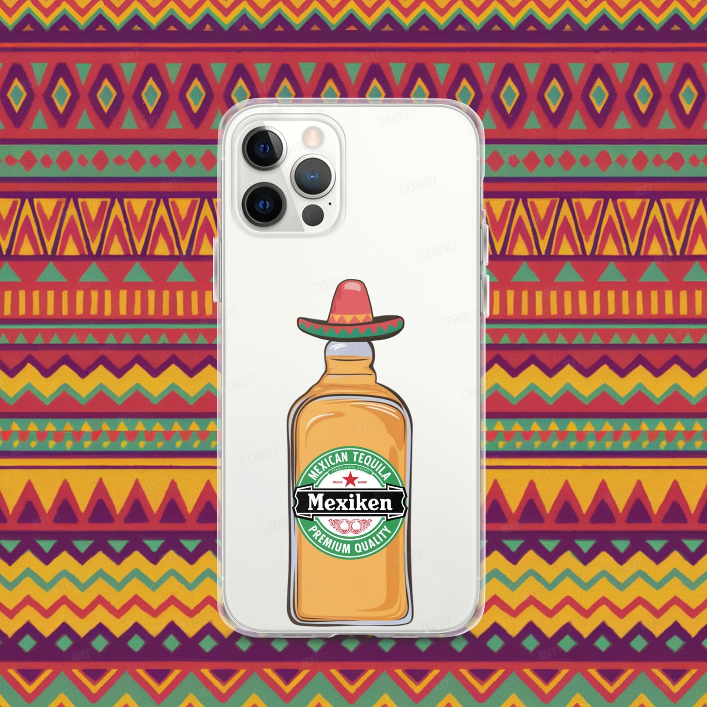 Mexiken Mexican Tequila Funny Heineken Beer Parody Clear Case for iPhone iPhone 12 Pro Mobile Phone Cases Mexico Next Cult Brand