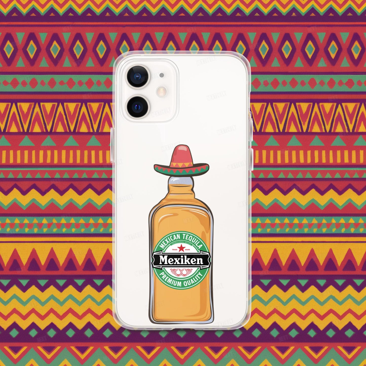 Mexiken Mexican Tequila Funny Heineken Beer Parody Clear Case for iPhone iPhone 12 Mobile Phone Cases Mexico Next Cult Brand