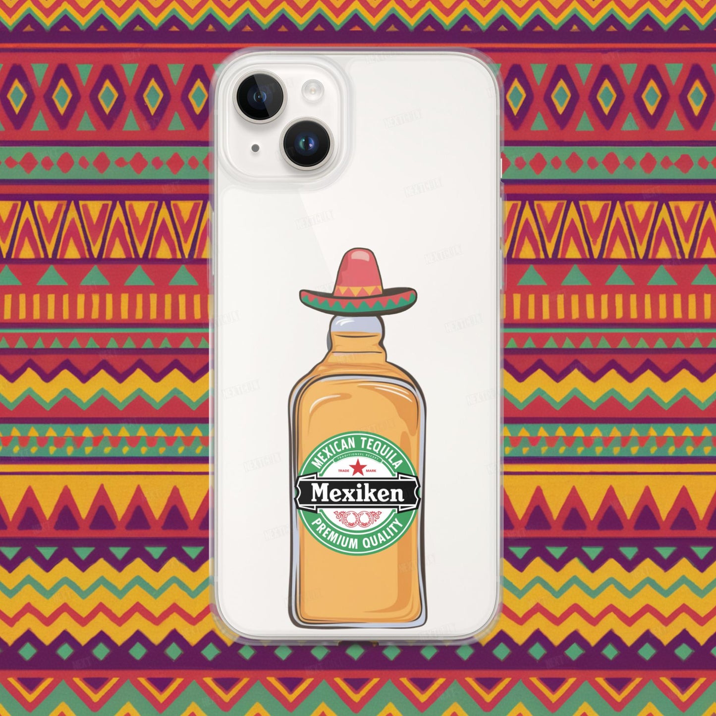 Mexiken Mexican Tequila Funny Heineken Beer Parody Clear Case for iPhone iPhone 14 Plus Mobile Phone Cases Mexico Next Cult Brand