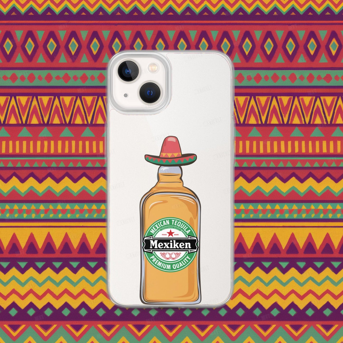 Mexiken Mexican Tequila Funny Heineken Beer Parody Clear Case for iPhone iPhone 13 Mobile Phone Cases Mexico Next Cult Brand