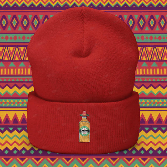 Mexiken Mexican Tequila Funny Heineken Beer Parody Cuffed Beanie Red Hats Mexico Next Cult Brand