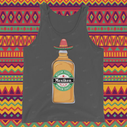Mexiken Mexican Tequila Funny Heineken Beer Parody Tank Top Asphalt Tank Tops Mexico Next Cult Brand