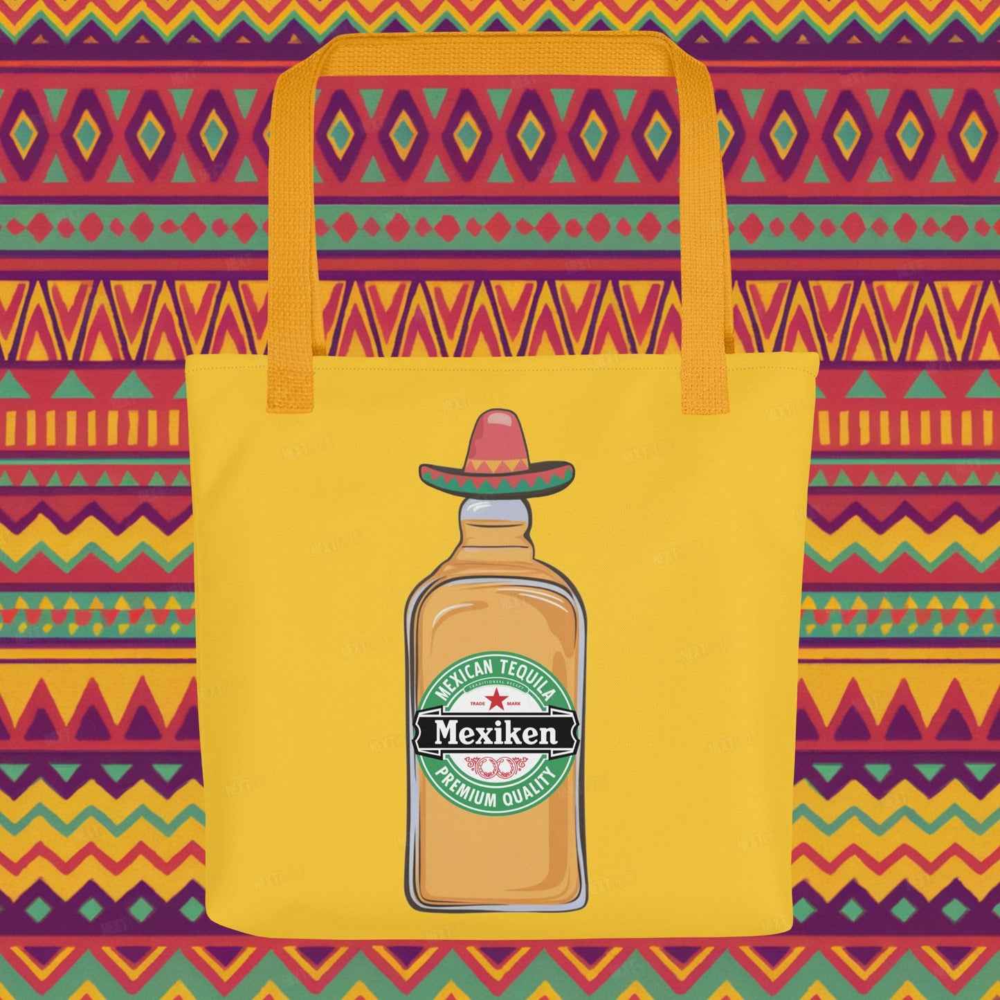 Mexiken Mexican Tequila Funny Heineken Beer Parody Tote bag Default Title Bags Mexico Next Cult Brand