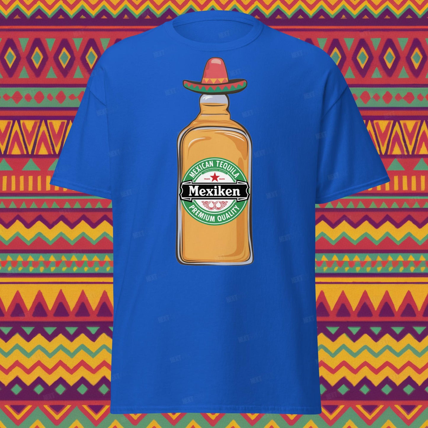 Mexiken Mexican Tequila Funny Heineken Beer Parody Unisex tee Royal T-shirts Mexico Next Cult Brand