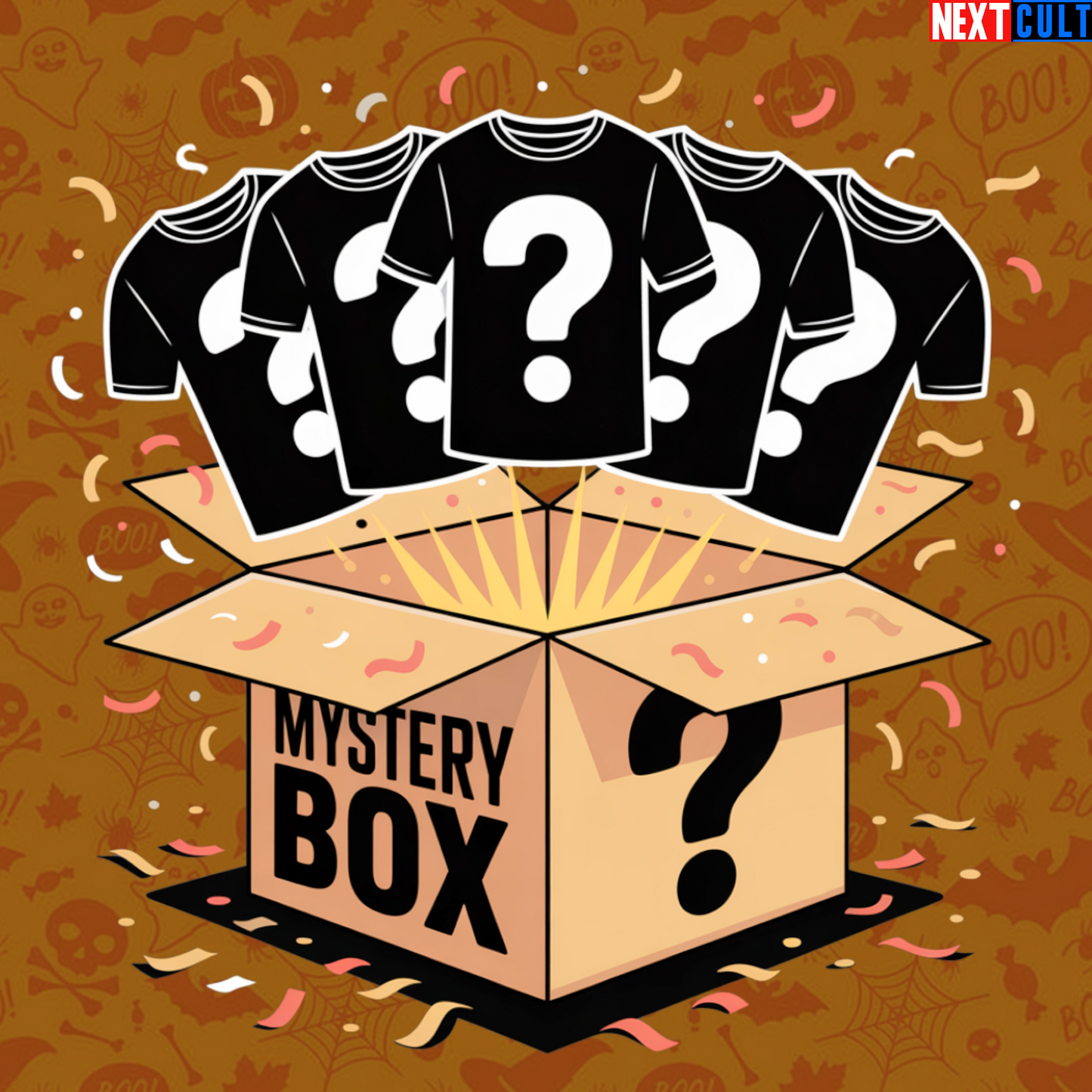 Mystery Box of 5 Halloween Gym Shirts (5-pack)