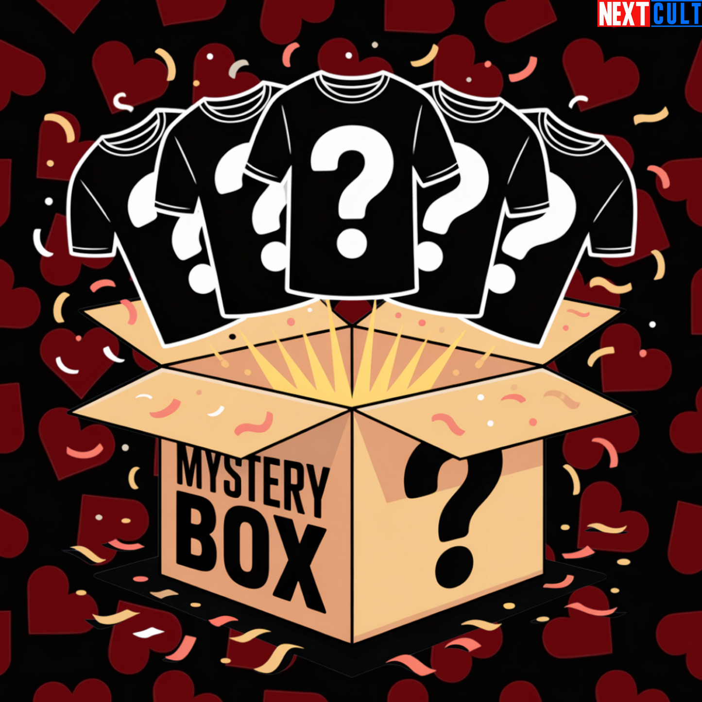 Mystery Box of 5 Valentine's Day Gym Shirts (5-pack)