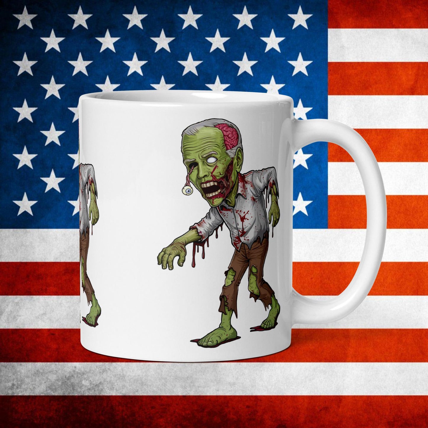 Old Joe Biden Zombie Walking Dead Funny Politics mug Default Title Mugs Joe Biden Politics TV Shows Walking Dead Zombie Next Cult Brand