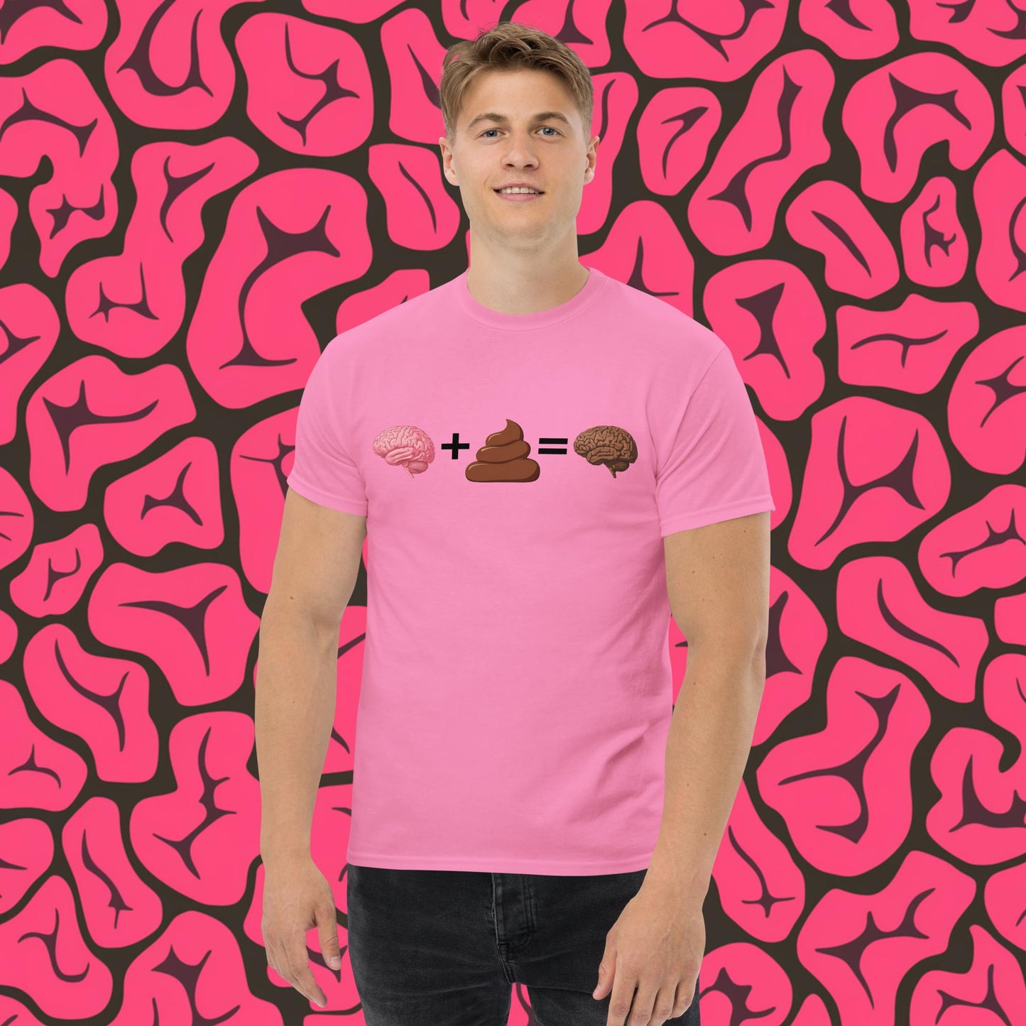 Poo for Brains Funny Math Equation Unisex tee Azalea T-shirts Brains Life Math Next Cult Brand