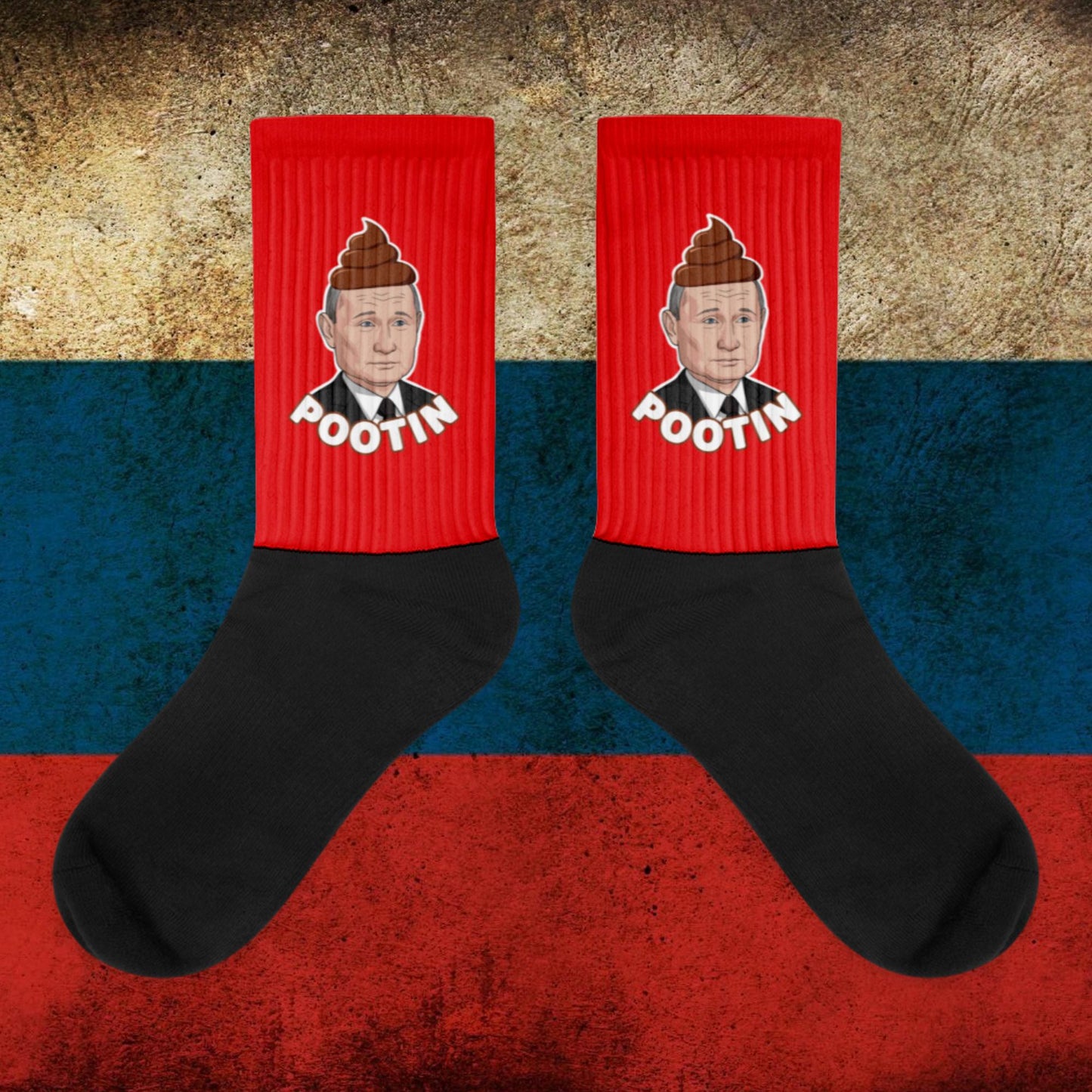 Pootin Funny Anti Vladimir Putin Socks XL Socks Politics Vladimir Putin Next Cult Brand