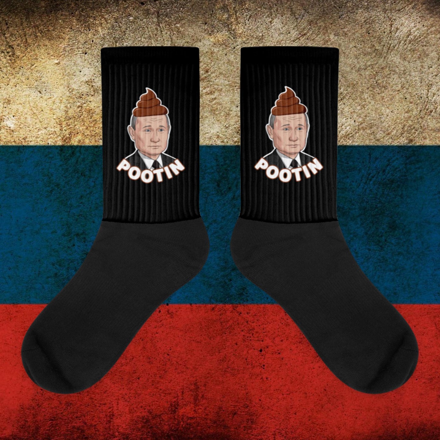 Pootin Funny Anti Vladimir Putin Socks XL Socks Politics Vladimir Putin Next Cult Brand