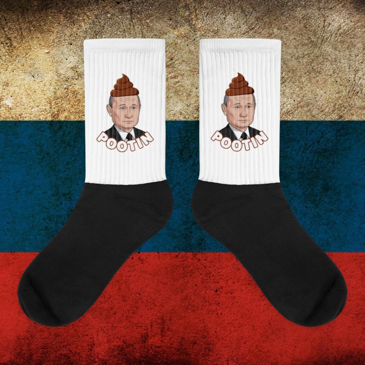 Pootin Funny Anti Vladimir Putin Socks XL Socks Politics Vladimir Putin Next Cult Brand