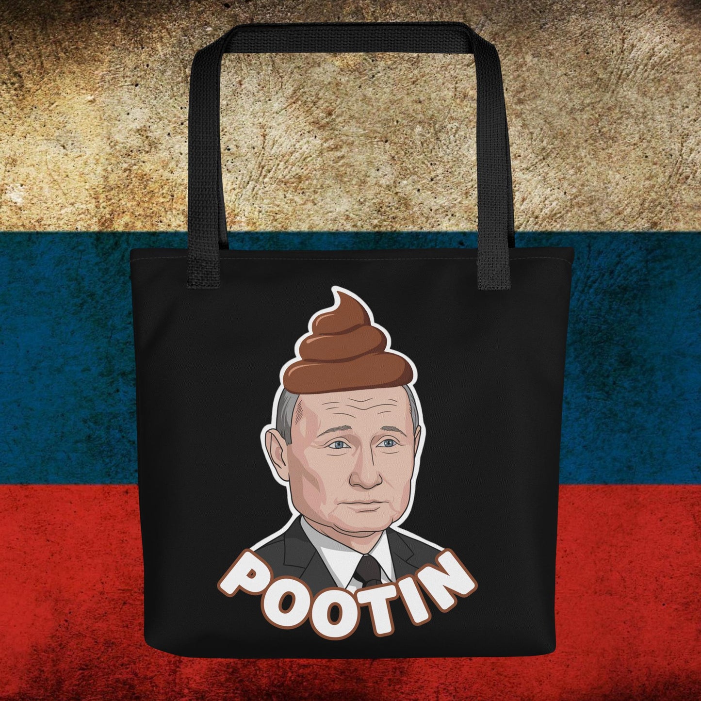 Pootin Funny Anti Vladimir Putin Tote bag Default Title Bags Politics Vladimir Putin Next Cult Brand