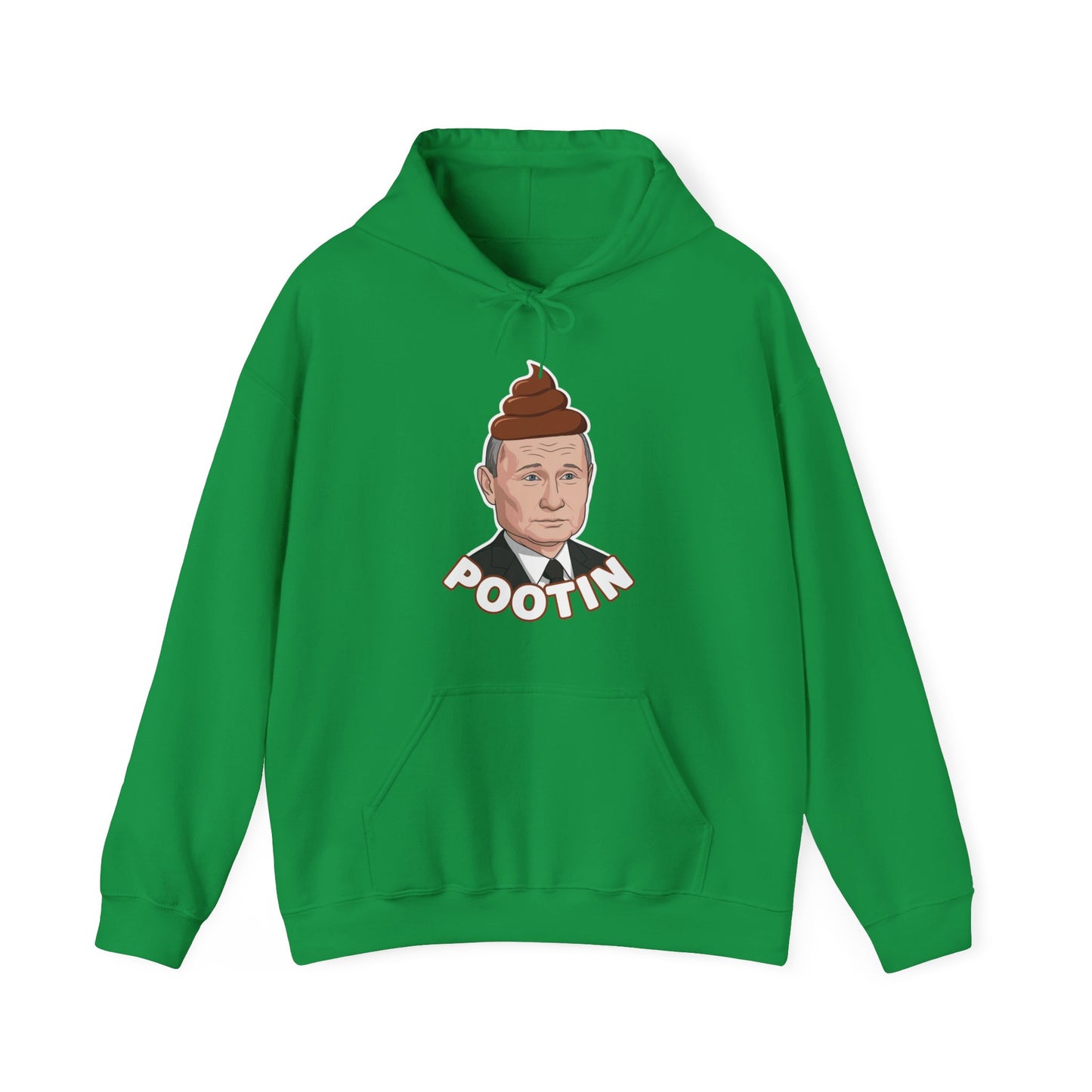 Pootin Funny Anti Vladimir Putin Unisex Heavy Blend Hooded Sweatshirt Hoodies Politics Vladimir Putin Printify