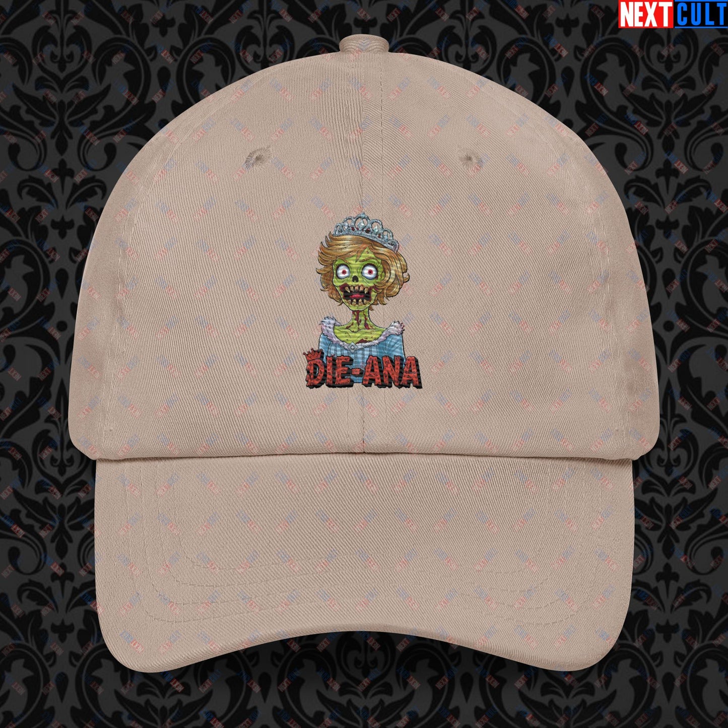 Princess Diana Zombie Die-Ana Funny Royal Family Conspiracy Dad hat Stone Hats Conspiracy Theories Politics Princess Diana Royal Family Zombie Next Cult Brand