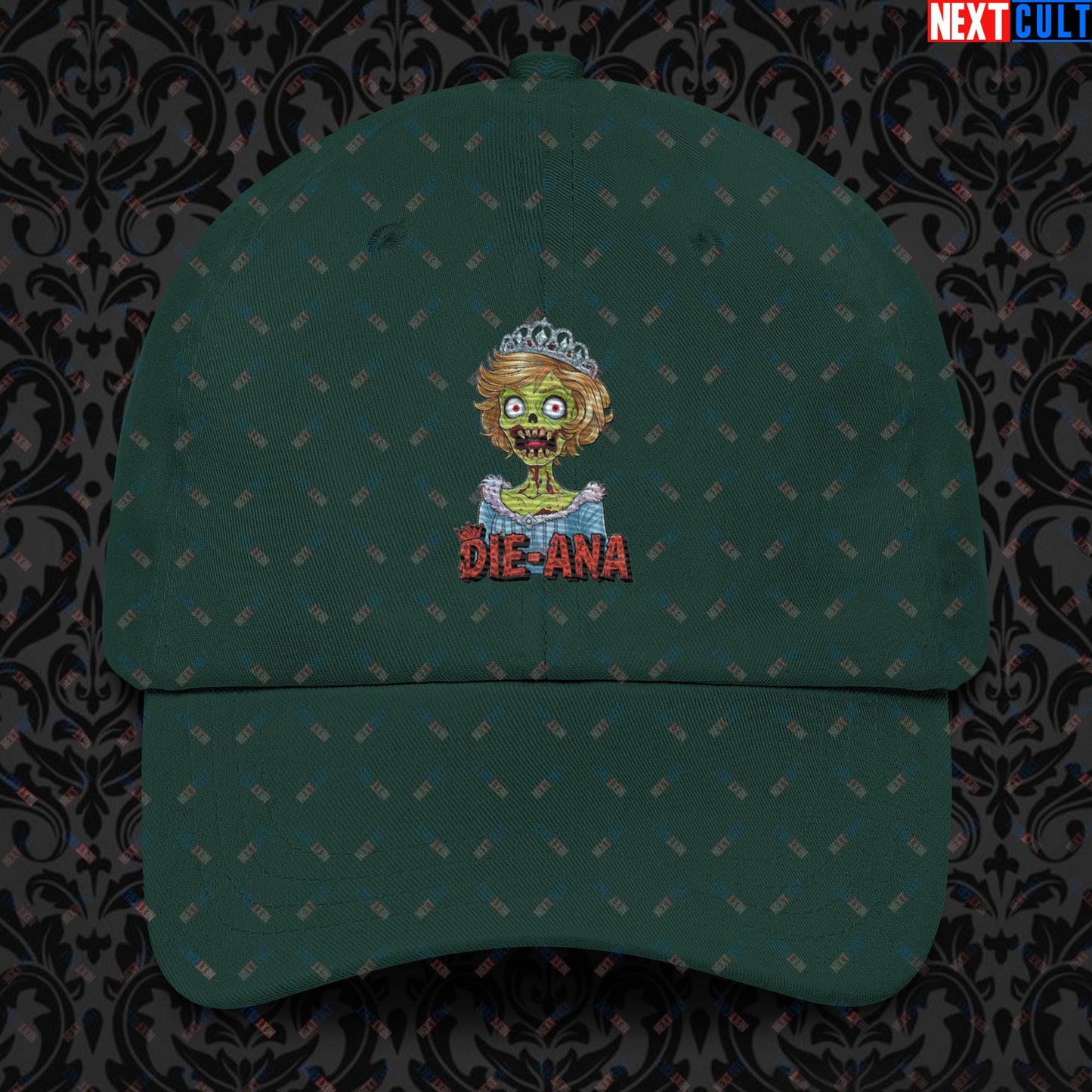 Princess Diana Zombie Die-Ana Funny Royal Family Conspiracy Dad hat Spruce Hats Conspiracy Theories Politics Princess Diana Royal Family Zombie Next Cult Brand