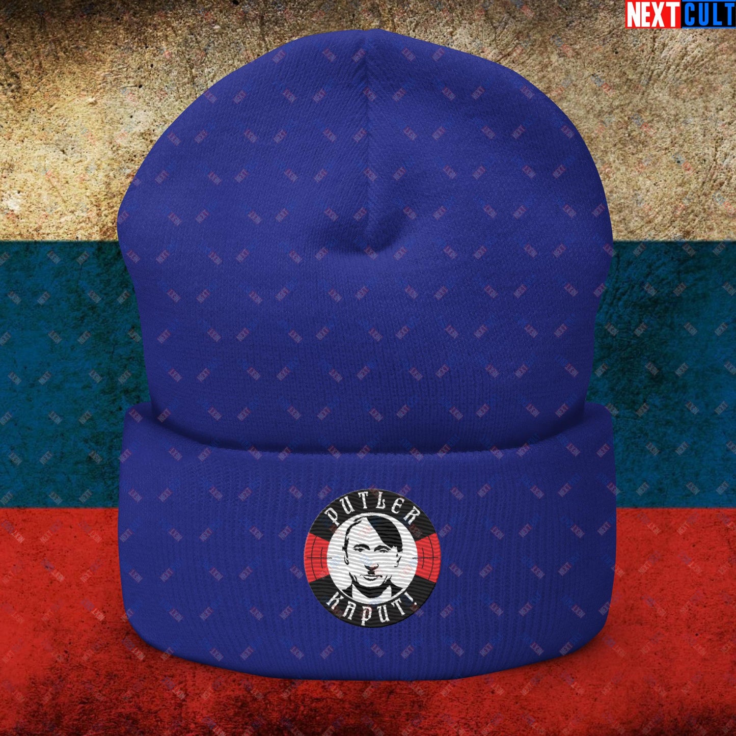 Putler Kaput Anti Vladimir Putin Cuffed Beanie Royal Hats Politics Vladimir Putin Next Cult Brand