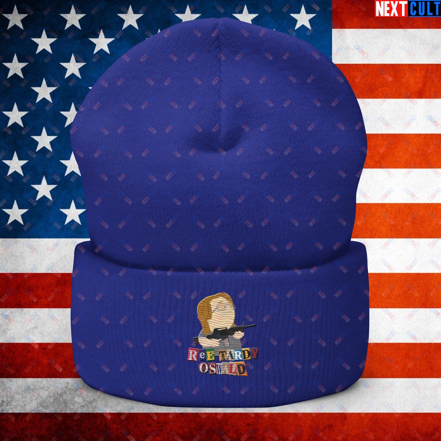 Ree Tardy Oswald Funny Thomas Matthew Crooks Donald Trump Assassination Attempt Meme Cuffed Beanie Royal Hats Conspiracy Theories Donald Trump Politics Republicans South Park TV Shows Next Cult Brand