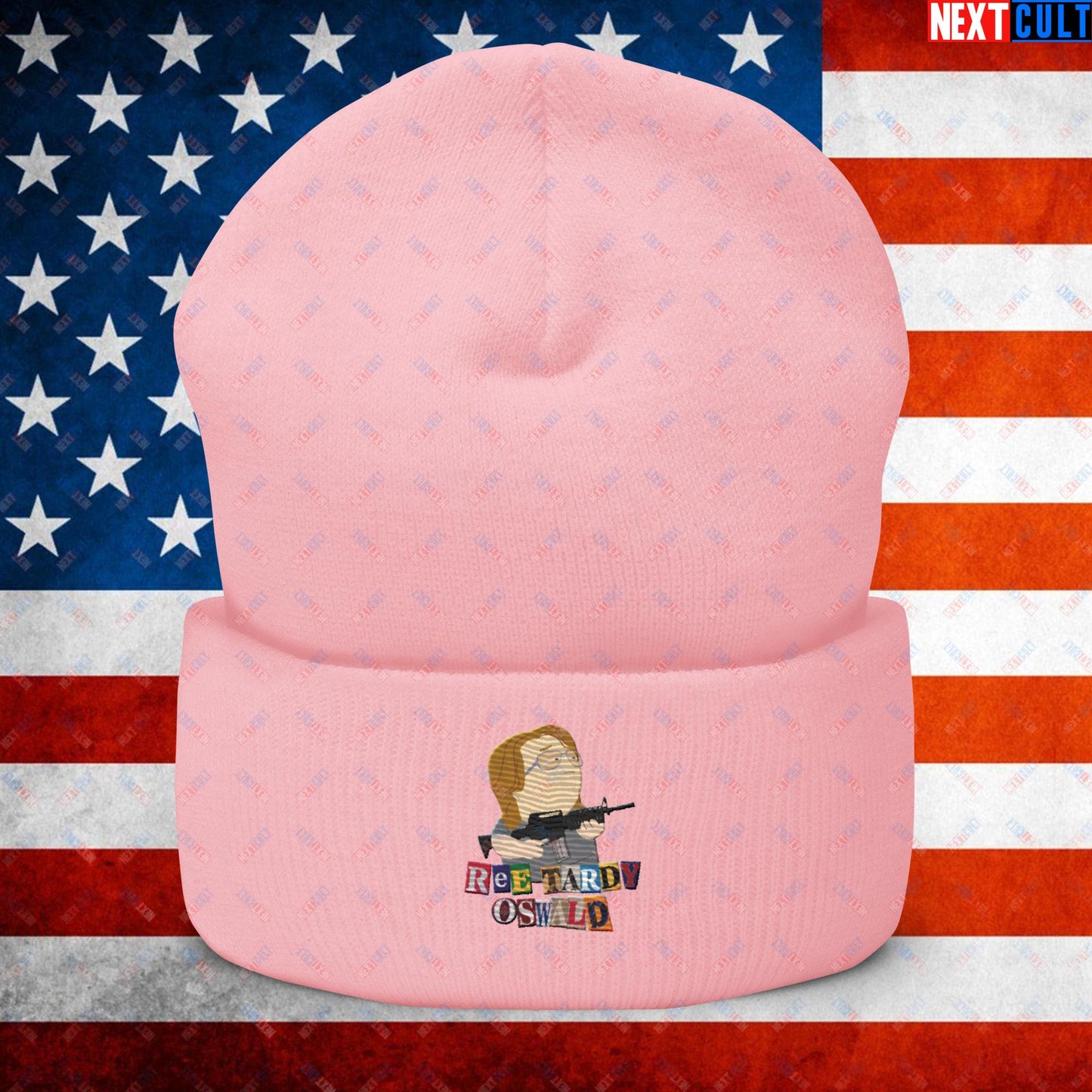 Ree Tardy Oswald Funny Thomas Matthew Crooks Donald Trump Assassination Attempt Meme Cuffed Beanie Baby Pink Hats Conspiracy Theories Donald Trump Politics Republicans South Park TV Shows Next Cult Brand