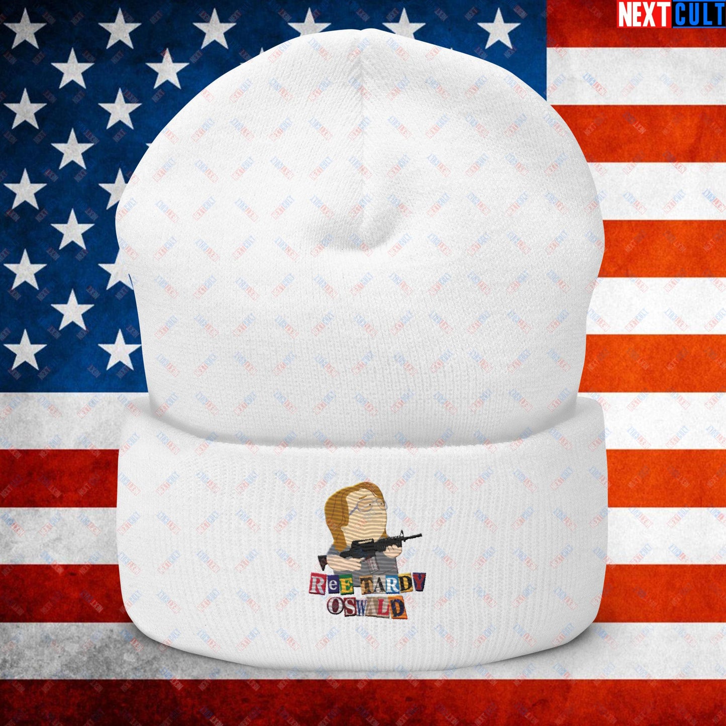 Ree Tardy Oswald Funny Thomas Matthew Crooks Donald Trump Assassination Attempt Meme Cuffed Beanie White Hats Conspiracy Theories Donald Trump Politics Republicans South Park TV Shows Next Cult Brand