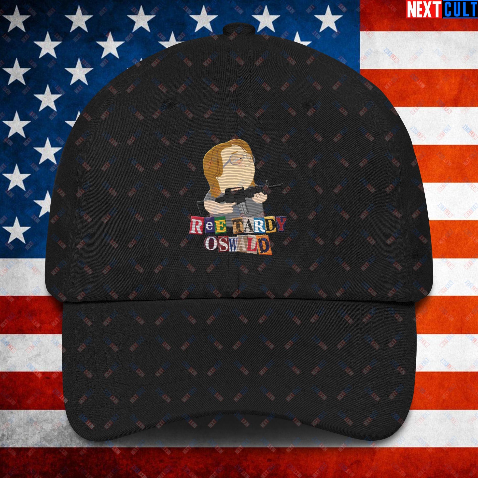 Ree Tardy Oswald Funny Thomas Matthew Crooks Donald Trump Assassination Attempt Meme Dad hat Black Hats Conspiracy Theories Donald Trump Politics Republicans South Park TV Shows Next Cult Brand
