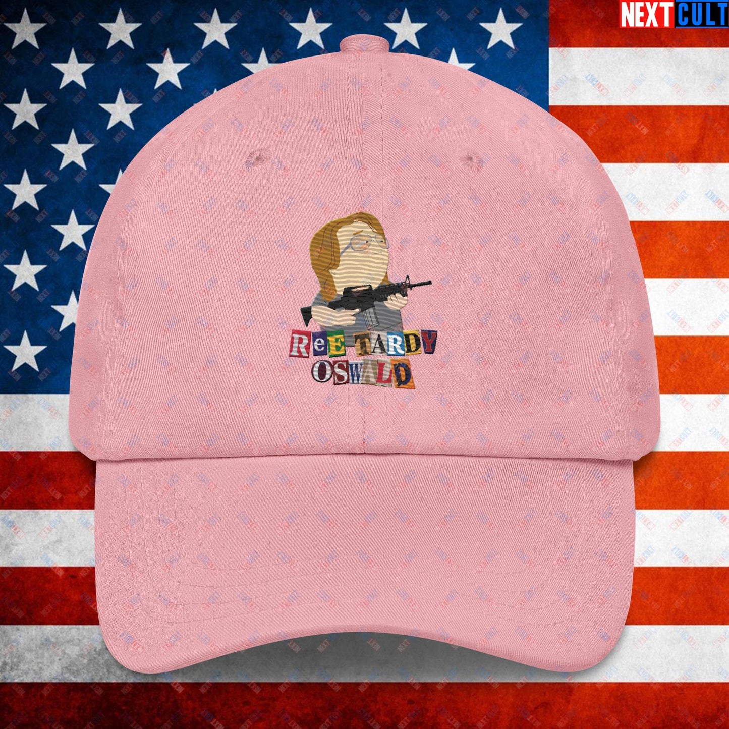 Ree Tardy Oswald Funny Thomas Matthew Crooks Donald Trump Assassination Attempt Meme Dad hat Pink Hats Conspiracy Theories Donald Trump Politics Republicans South Park TV Shows Next Cult Brand