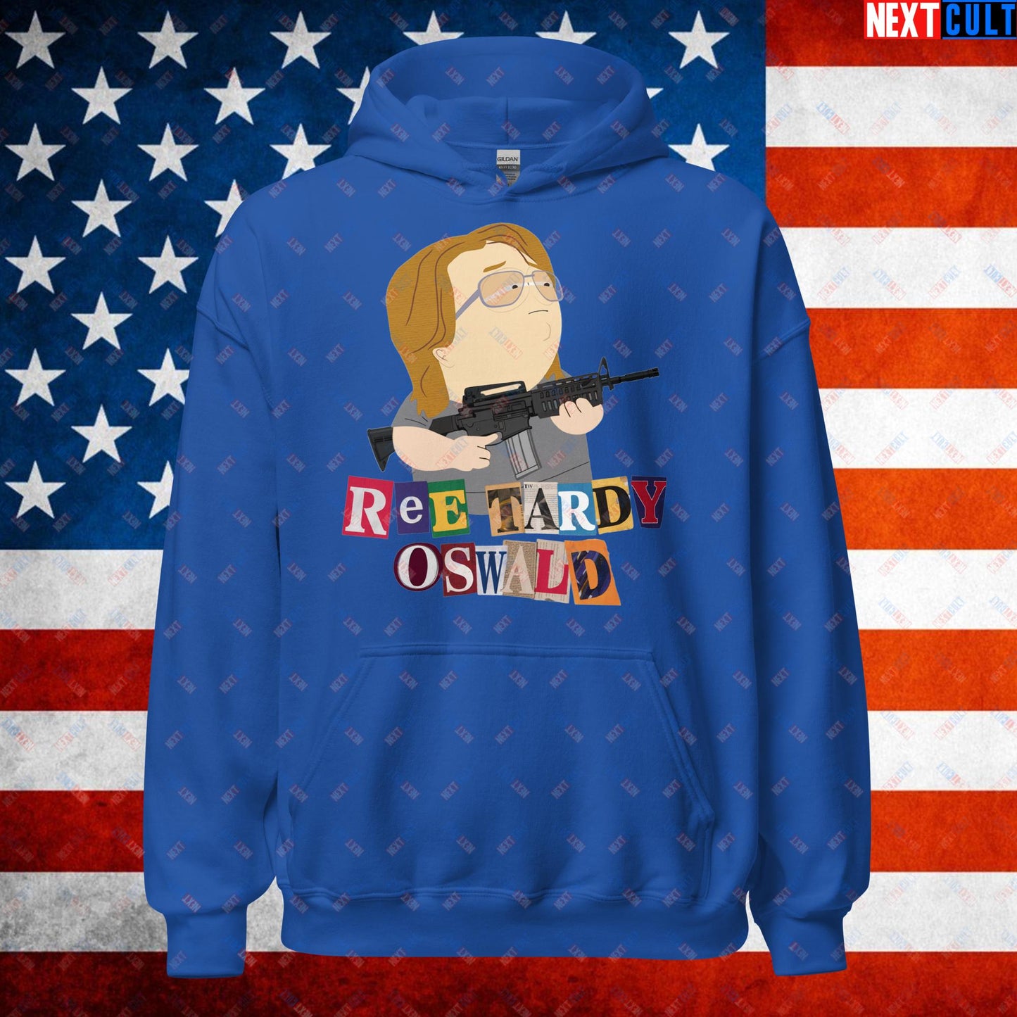 Ree Tardy Oswald Funny Thomas Matthew Crooks Donald Trump Assassination Attempt Meme Unisex Hoodie Royal Hoodies Conspiracy Theories Donald Trump Politics Republicans South Park TV Shows Next Cult Brand