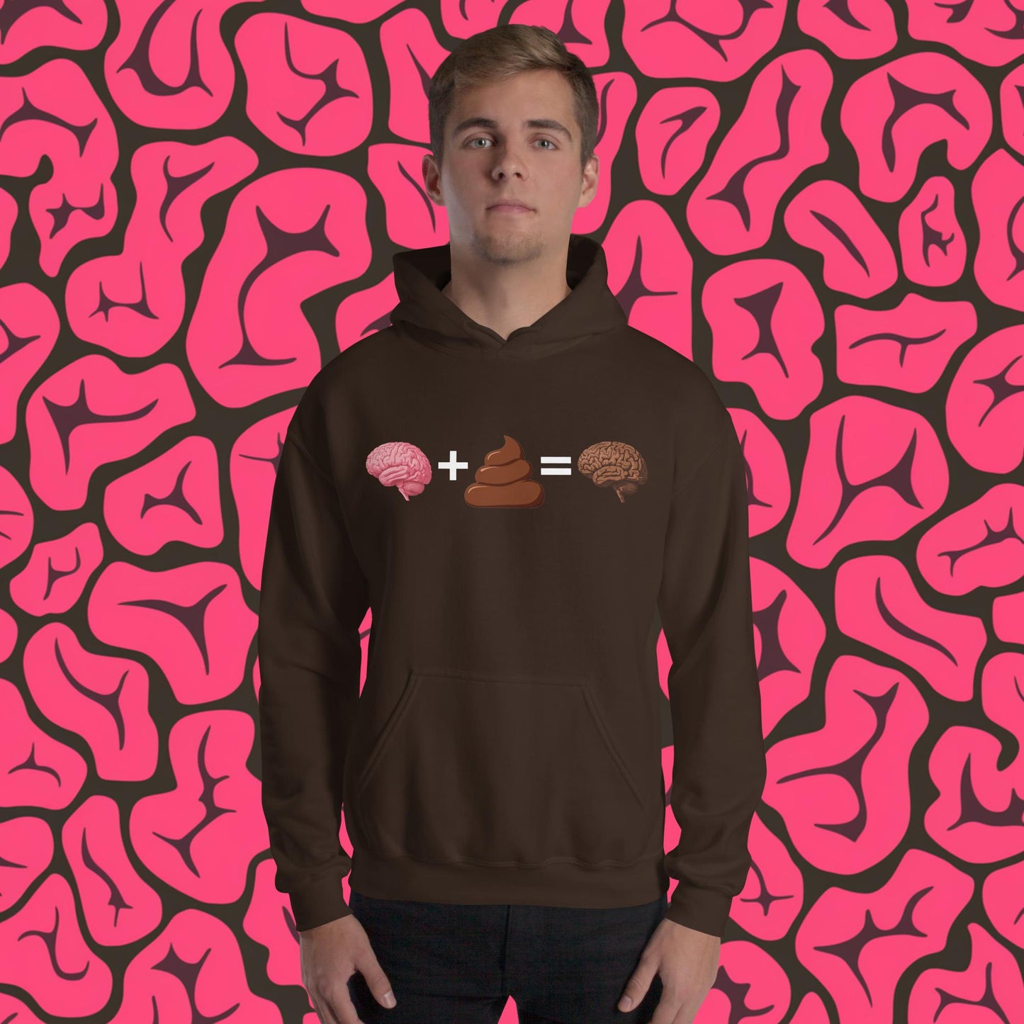 Shit For Brains Funny Math Equation Unisex Hoodie Dark Chocolate Hoodies Brains Life Math Next Cult Brand