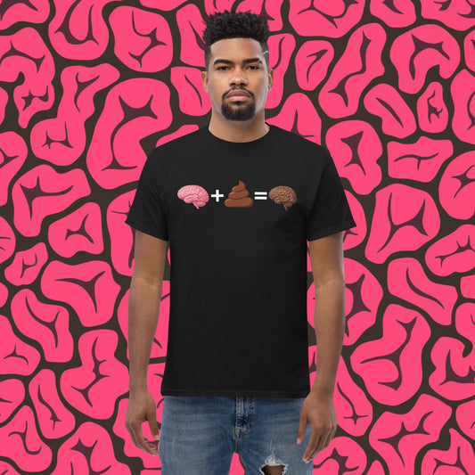 Shit For Brains Funny Math Equation Unisex tee Black T-shirts Brains Life Math Next Cult Brand