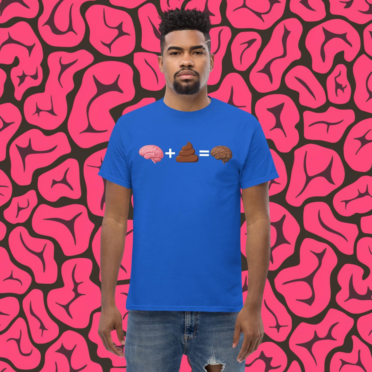 Shit For Brains Funny Math Equation Unisex tee Royal T-shirts Brains Life Math Next Cult Brand
