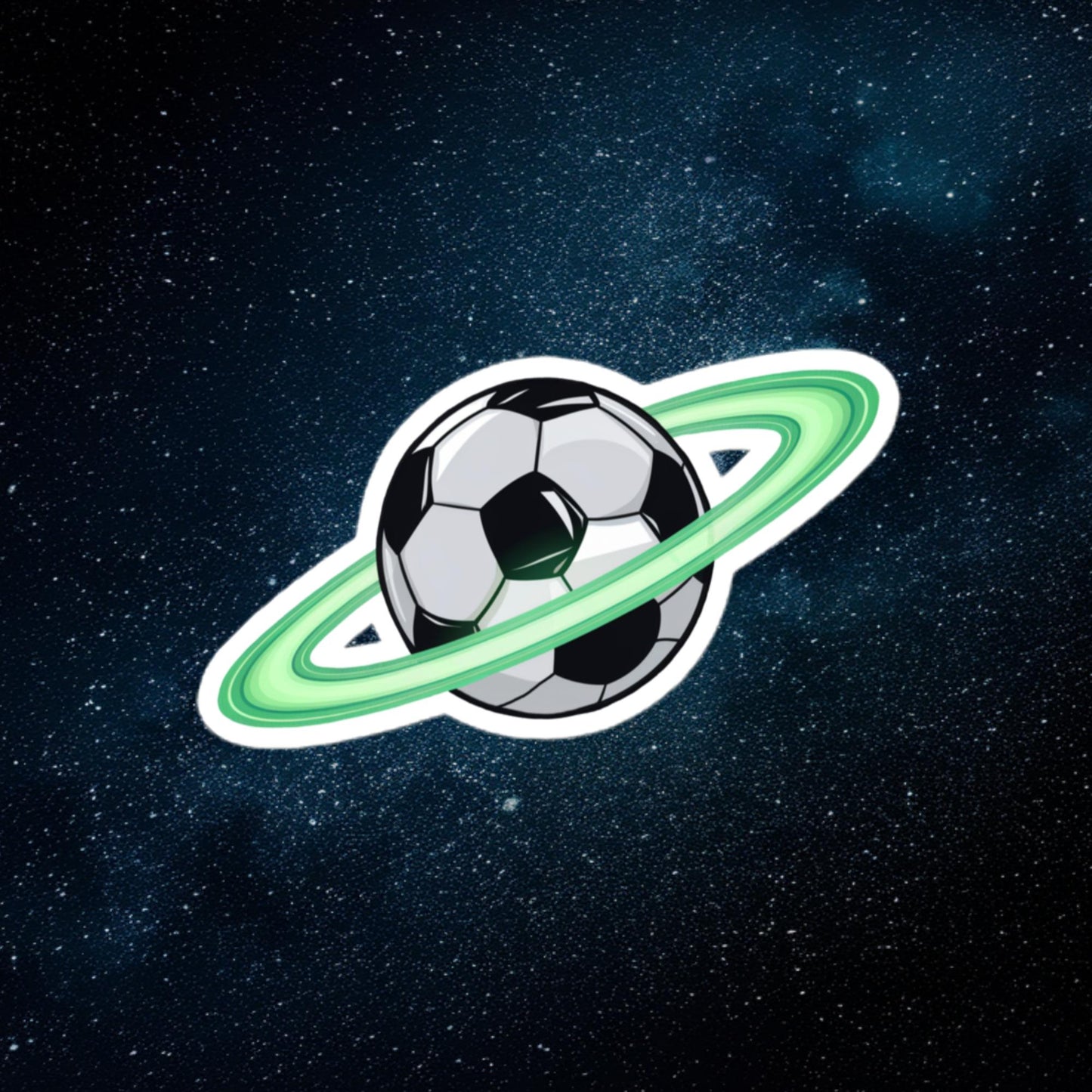 Soccer Planet Football World Bubble-free stickers 4″×4″ Stickers Football Next Cult Brand
