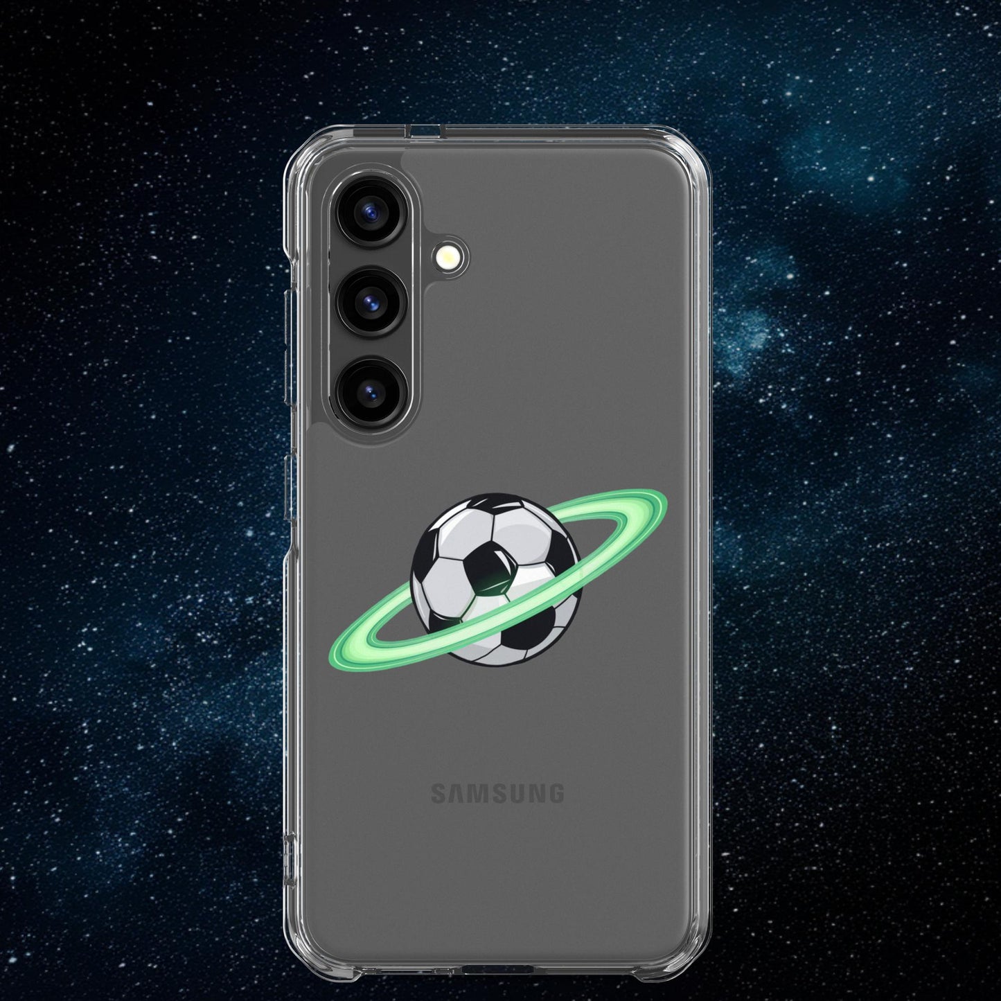 Soccer Planet Football World Clear Case for Samsung Samsung Galaxy S24 Mobile Phone Cases Football Next Cult Brand