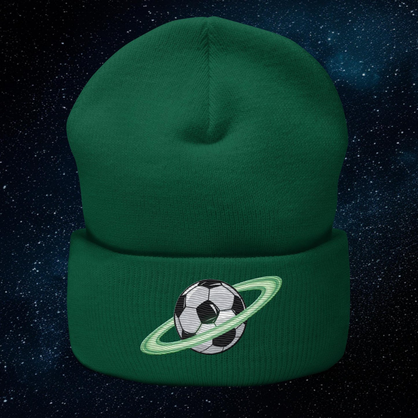 Soccer Planet Football World Cuffed Beanie Spruce Hats Football Next Cult Brand
