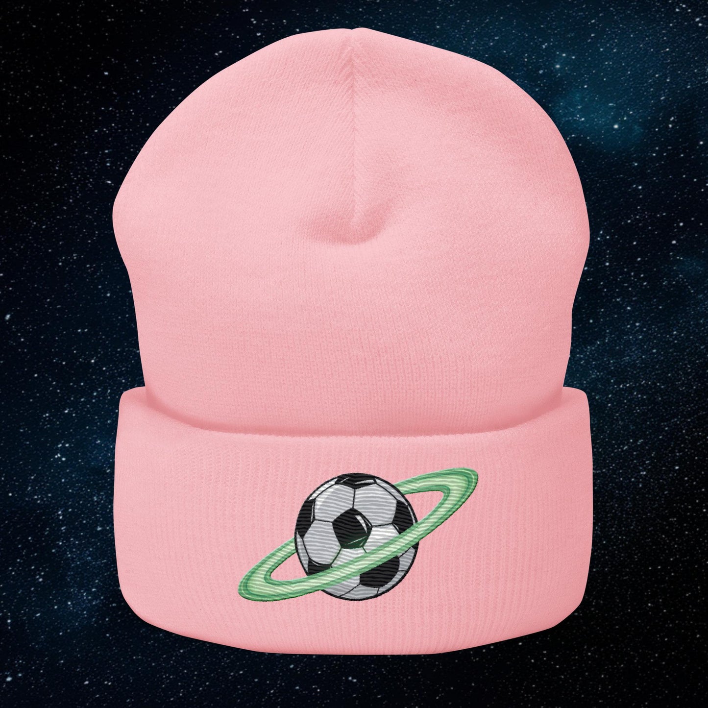 Soccer Planet Football World Cuffed Beanie Baby Pink Hats Football Next Cult Brand