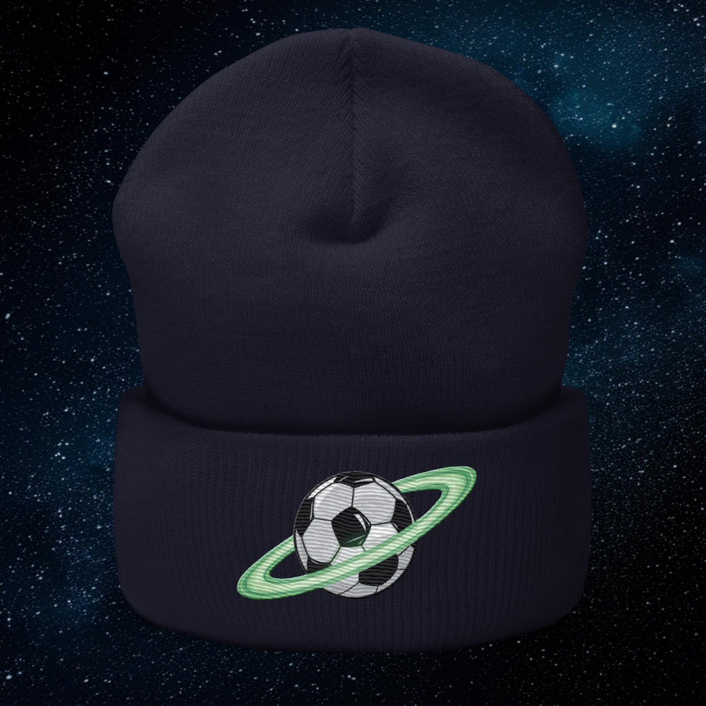 Soccer Planet Football World Cuffed Beanie Navy Hats Football Next Cult Brand