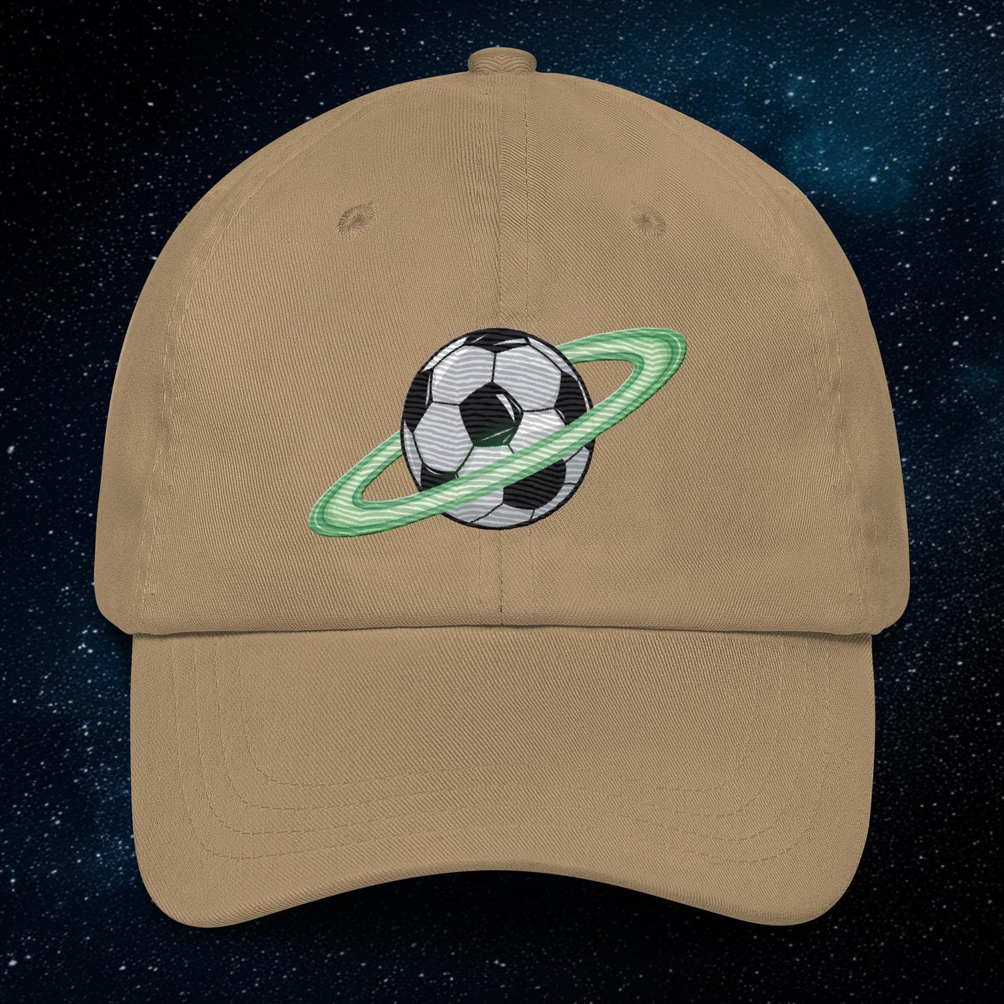 Soccer Planet Football World Dad hat Khaki Hats Football Next Cult Brand
